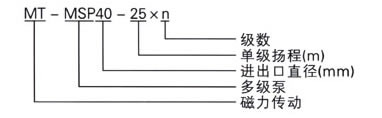 MT-MSP multi-stage magnetic pump type meaning